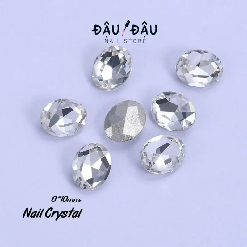 Lẻ 01 viên đá giả úc K9 Pha lê đủ hình đính móng - Phụ kiện làm nail   - Đậu Đậu Nail Store 8
