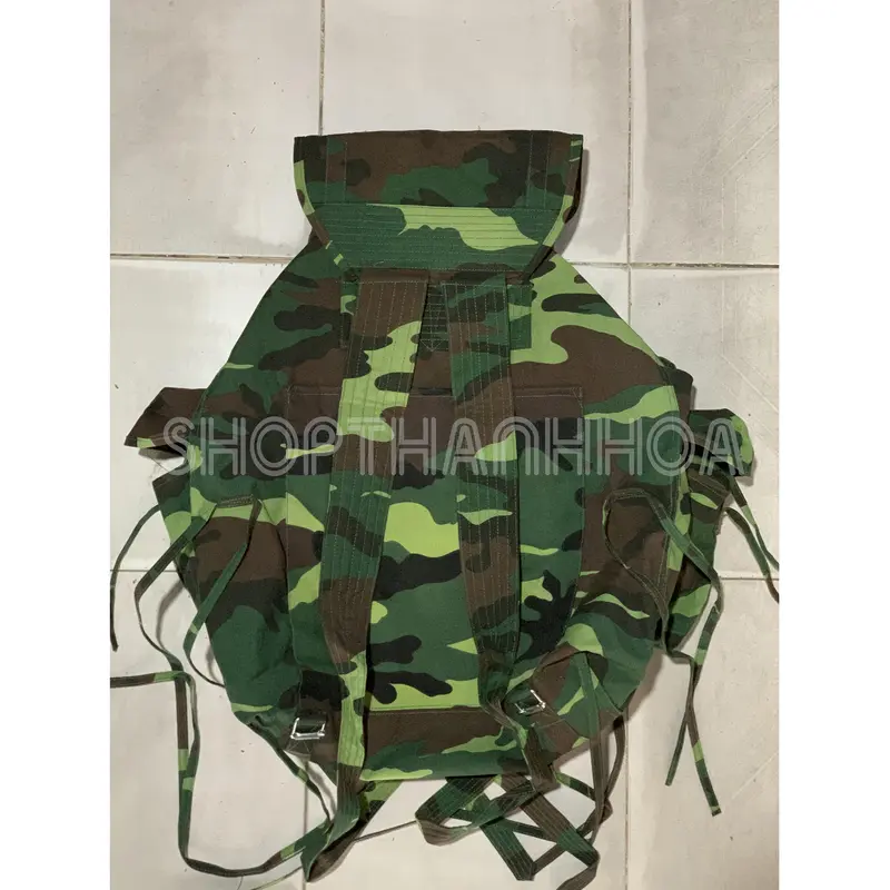 Balo con cóc màu xanh rằn ri, ba lô đeo vai backpack 2