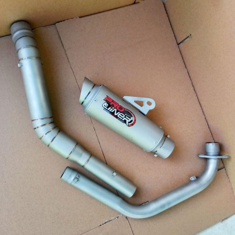 Knalpot racing PROLINER TR-1 R CBR 150R R15 V2 V3 VIXION SONIC SUPRA GTR CB150R MX KING GSX R150 VERZA SATRIA FU JUPITER MX Silincer Motorcycle Motor 4