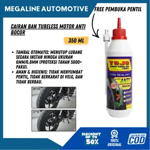 Cairan Tubeless TEJE Anti Bocor Tambal Ban Otomatis Motor Mobil Anti Paku Original 350 Ml