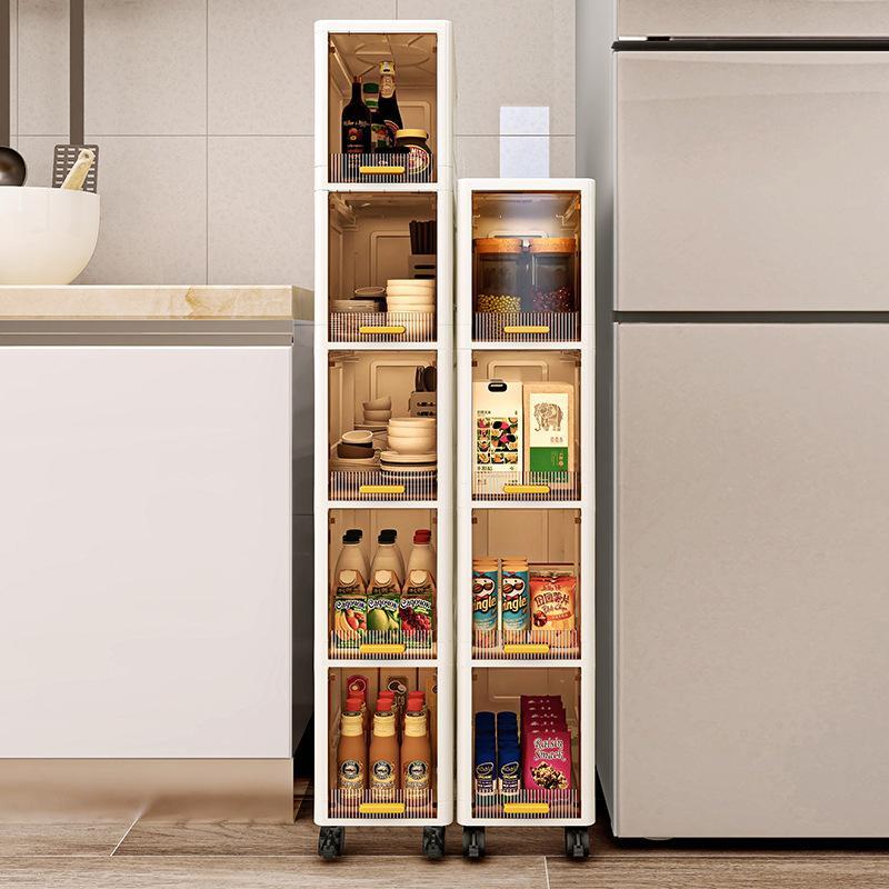 Product Introduction of Cabinet Storage Drawer, Sliding Storage Cabinet, Multifunctional Storage Rack for Home Kitchen Living Room Bedroom 5