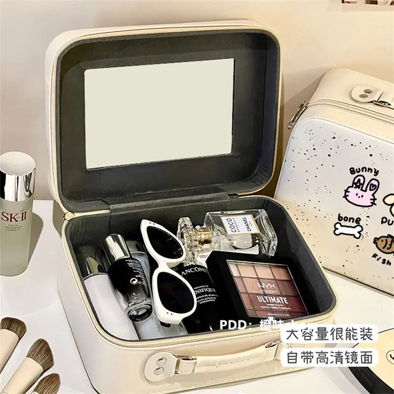 Hộp Đựng Mỹ Phẩm Không Thấm Nước, Vali Dễ Thương 14 Inch, Thích Hợp Cho Nữ, Lưu Trữ Và Mang Theo, Lý Tưởng Cho Du Lịch Và Sinh Viên, Túi Đựng Mỹ Phẩm Ins, Phát Hành Năm 2024 Bag 3
