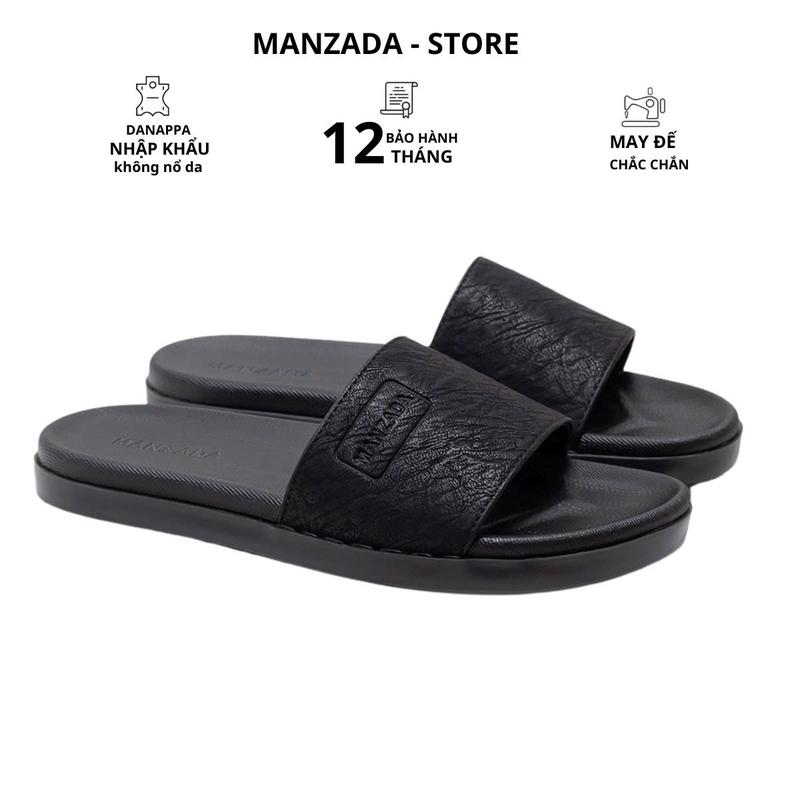 Dép Nam Quai Ngang Mã MZ 01 Đế Cao Su Đúc 2 Lớp Nguyên Khối Phong Cách Đường Phố Fullbox đã khâu đế và quai Slipper Nam Dép Lê - DéP Đồng Hoa depda dep da depnamdep 2024 Dép Nam Đẹp Dép nam boy phố