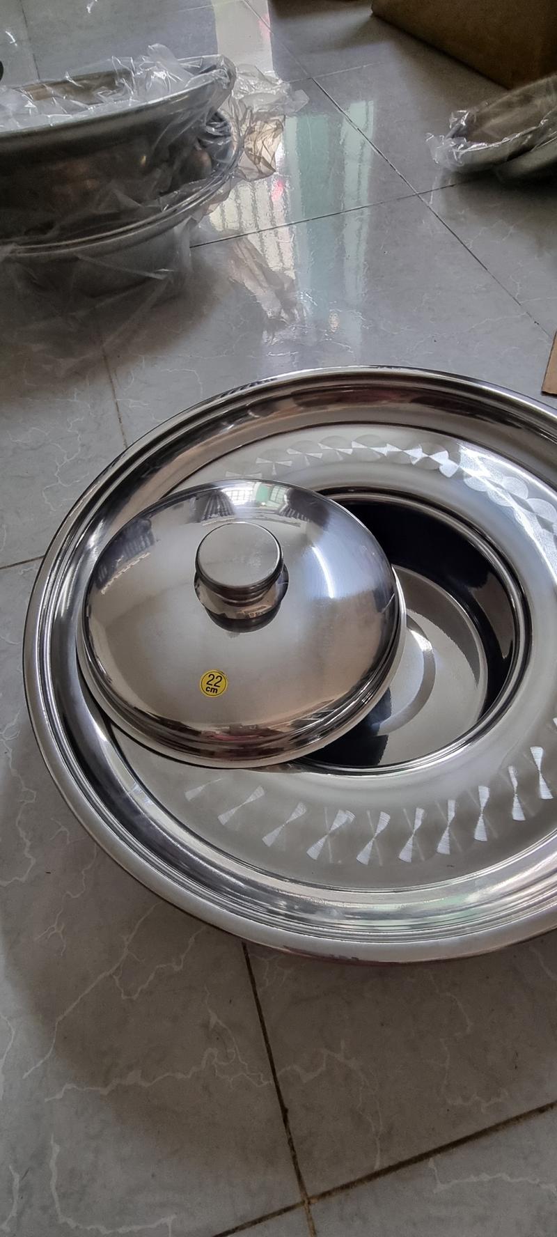Product Introduction of Nồi lẩu sống 8zem dày nặng vành 44cm inox cao cấp nồi lẩu nón 12