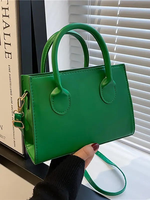 Trendy Minimalist Zipper Small Compact Square Bag, Personalized Luxury Handbag, Elegant Pu Leather Shoulder Crossbody Bag for Daily Use As Birthday Gift for Friend, Gift for Mom Mother's Day Gift, Purse Women, Sling Purse 5