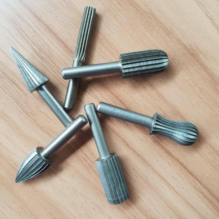 6 mũi mài khắc gỗ lũa trục 6mm đầu 12mm - mũi phá gỗ lũa bon sai cây cảnh