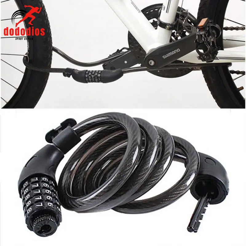 Khóa Xe Đạp Dây Lõi Thép 5 Số Dài 120cm – Chọn Màu – Bộ Khóa Xe Máy Thông Minh Chống Trộm Cao Cấp Chính Hãng Dododios Gắn Xe Đạp Đạp Xe Đạp Sport 1