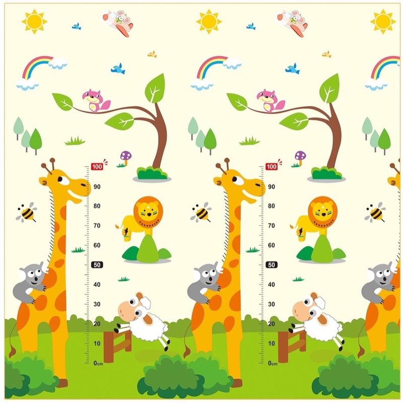 Thảm Xốp XPE phủ silicon 2 mặt cao cấp kèm túi đựng sang trọng ( Chiếu xốp trẻ em ) Kệ Chữ A Cao Su Đồ Chơi