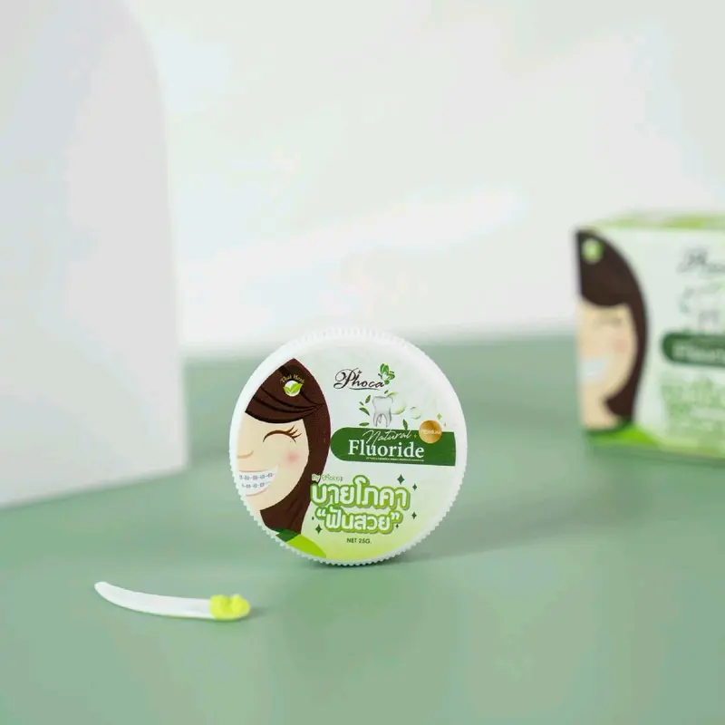 Kem Đánh Răng Phoca, By Phoca, chuyên cho niềng răng Thái Lan, trắng răng, thơm miệng với Fluor  nature tự nhiên 4