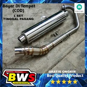 Knalpot Standar Satria Fu CKD silincer tabung Satria fu PNP untuk vixion New Vixion old CB150R New LED CB150R Old Satria Fu Karbu Satria Fu Injeksi Verza 150 Sonic 150 Supra GTR Jupiter Mx New Mx old Mx king Mega Pro New