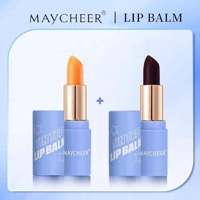 Son Môi Đổi Màu, SACE MAYCHEER LADY, 3 Cái, Dưỡng Ẩm Và Cấp Nước, Lâu Trôi, Không Phai, Làm Trắng, Son Dưỡng Môi, Có Sẵn Trong 2 / 3 Cái