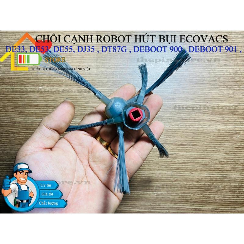 CHỔI CẠNH ROBOT HÚT BỤI ECOVACS DE33 DE53 DE55 DJ35 DT87G DEBOOT 900 DEBOOT 901 1 CẶP