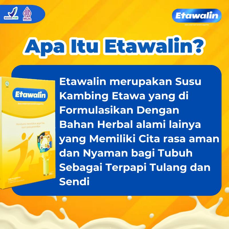 Susu Etawalin Asli Original Official Paket Sendi dan Tulang Kuat Solusi Asam Urat Rematik Kambing Etawa Halal BPOM Bubuk Manis Dairy Milk 3 Box 2