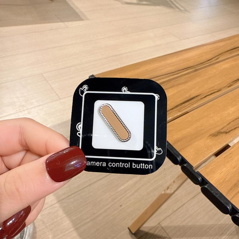 Miếng Dán Nút Quay Phim Kim Cương Lấp Lánh, Dành Cho iPhone 16 Pro Max, 16 Pro, 16 Plus Và 16, Nút Tụ Đảo Thông Minh Nhạy Cảm, Có Điều Khiển Camera, Thiết Kế Lấp Lánh 9