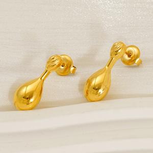 Anting-anting Gaya, Mudah dan Sejuk, Mewah Mampu Milik, Reka Bentuk Niche, Diperbuat daripada Keluli Titanium, Gaya Ins, Mewah Perancis, Anting-anting Stud Titisan Air, Untuk Wanita Earrings Jewelry