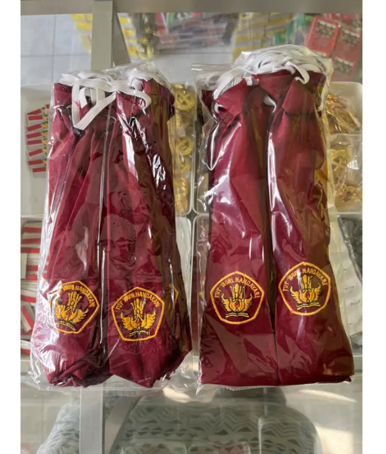 Dasi SD 20biji Bordir & Sablon Grosir Murah Pendek Karet