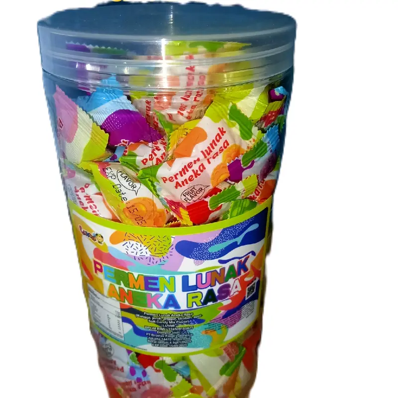 permen lunak aneka rasa isi 120 pcs per toples 0