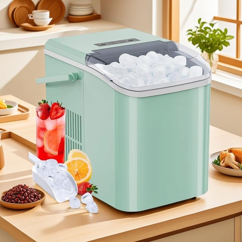 Countertop Ice Maker,Portable Ice Machine with Carry Handle,Self ...