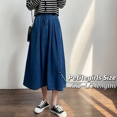 Tall a line denim skirt hotsell