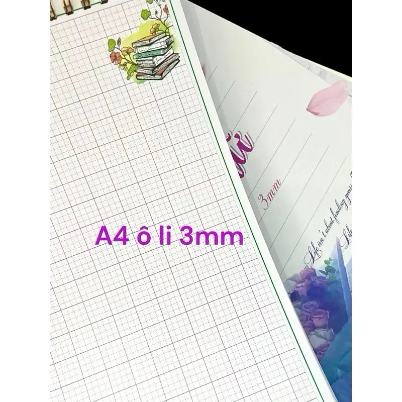 Sổ luyện chữ A4 in hoa dày 100 trang - 3,5mm 4