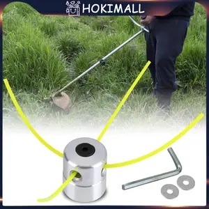 Pisau Mesin Potong Rumput Model Tali Aman Untuk Lahan Berbatu Bahan Alumunium Kuat Dan Anti Karat