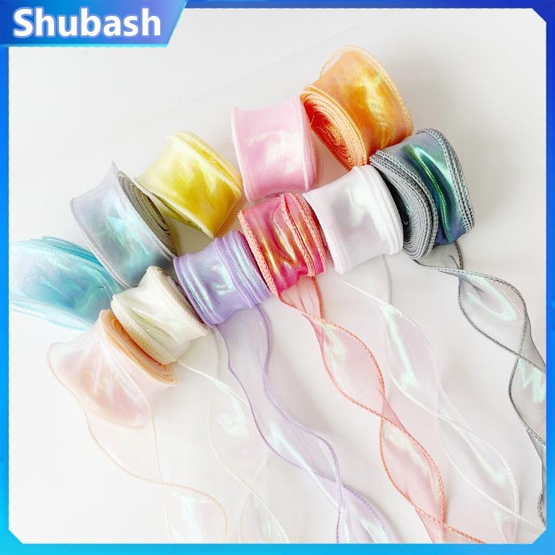10 Yards Iridescent Fishtail Yarn Ribbons Flowers Bouquet Packaging ...
