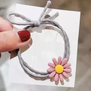 Product Introduction of Colorful Hair Ties Cute Sunflower Hair Bands for Women 4