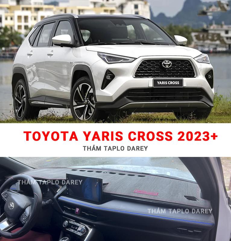   YARIS CROSS Thảm taplo yaris cross 23-25  nhung da carbon nhung tuyết xịn da vân gỗ . 