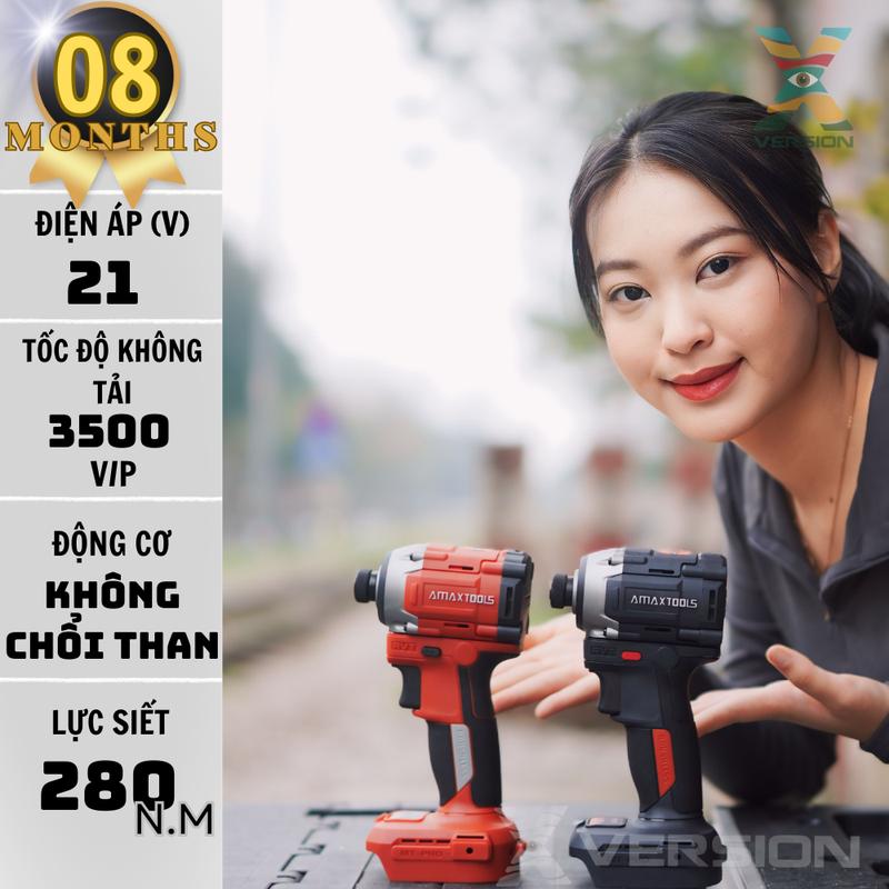 Máy bắn vít pin 21V Amaxtools AV28014SM-bảo hành 8thang-Xversion