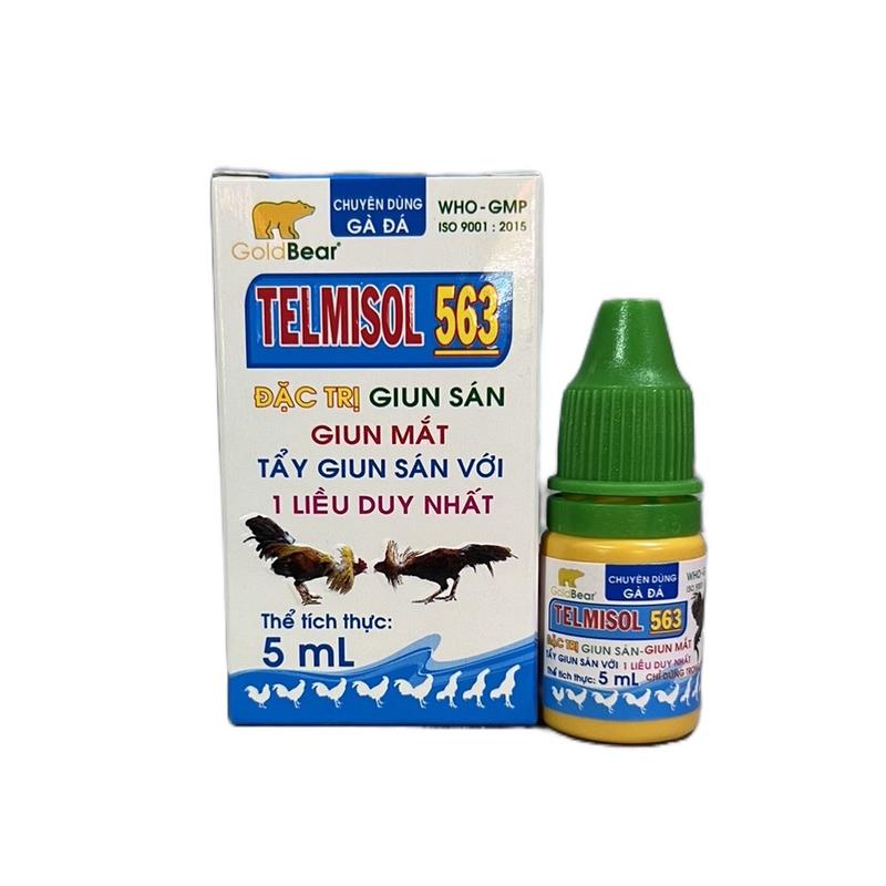  GV Telmisol 563 5ml Thuốc tẩy giun sán cho gà 