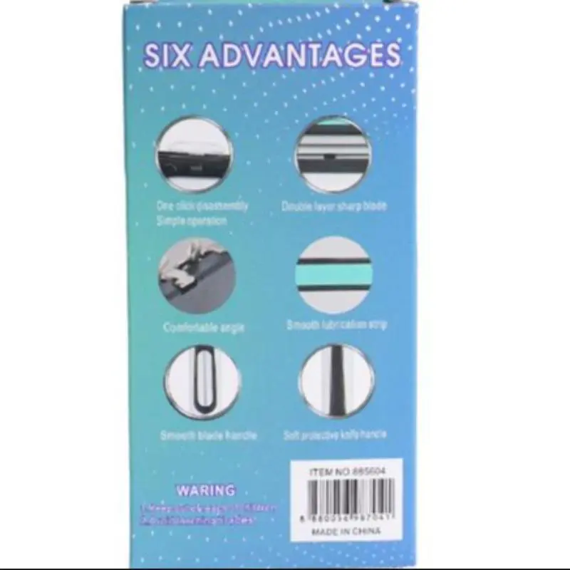 Manual Razor Blade Set, 18pcs Replaceable Razor Blade Heads & 1 Count Razor Handle, Professional Shaving Tool for Men 5