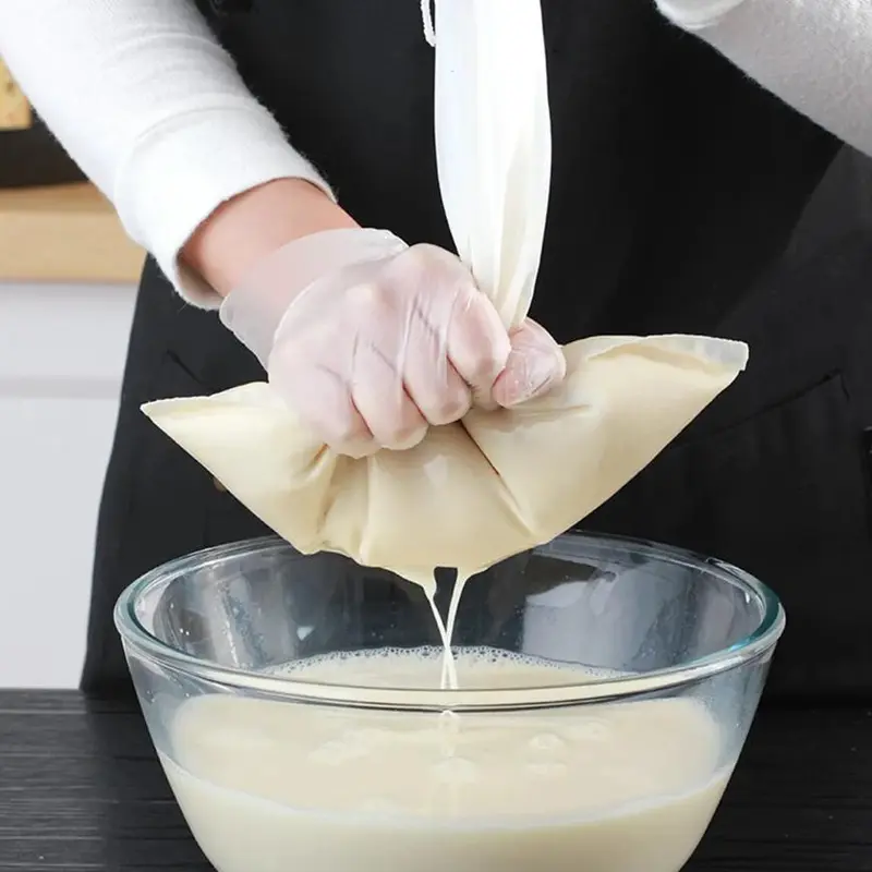 Kain Saringan Susu Kacang Almond Santan Buah Sayur Kantong Peras Blacu 0