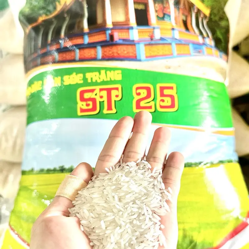 Gạo ST25, Mềm Cơm, Dẻo Vừa Vừa, Dễ Nấu, Ngọt Vừa, Thơm Vừa, Bao 25 kg 1