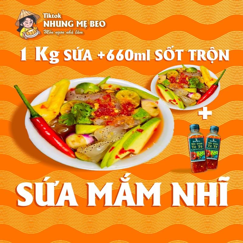 [1kg SỨA Mắm Nhĩ] - Sứa Mắm Nhĩ, Sứa Chấm Bỗng giòn sần sật Đặc Sản Thái Bình- Nhung Mẹ Beo