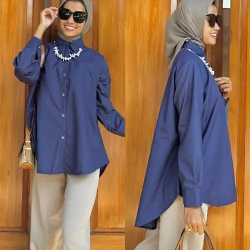 KEMEJA  KERJA WANITA KEMEJA PUTIH FORMAL WANITA KEMEJA POLOS PUTIH Formal, Baju Kantor, Baju Pabrik Cewek, Atasan 0