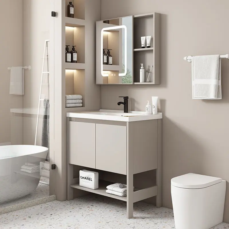 【SG  Sales】Bathroom cabinet with mirror vanity cabinet bathroom Cabinet Set Bathroom sink with cabinet