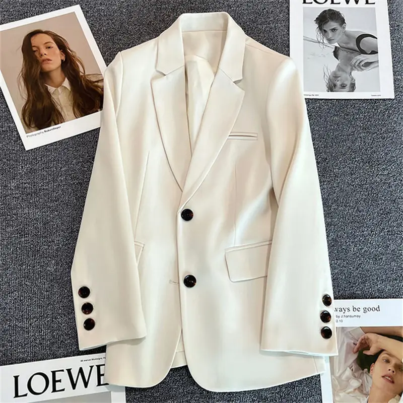Áo Blazer, áo vét dáng dài đứng form, 2 lớp, có đệm vai, chuẩn đẹp thời trang Nữ Top Women