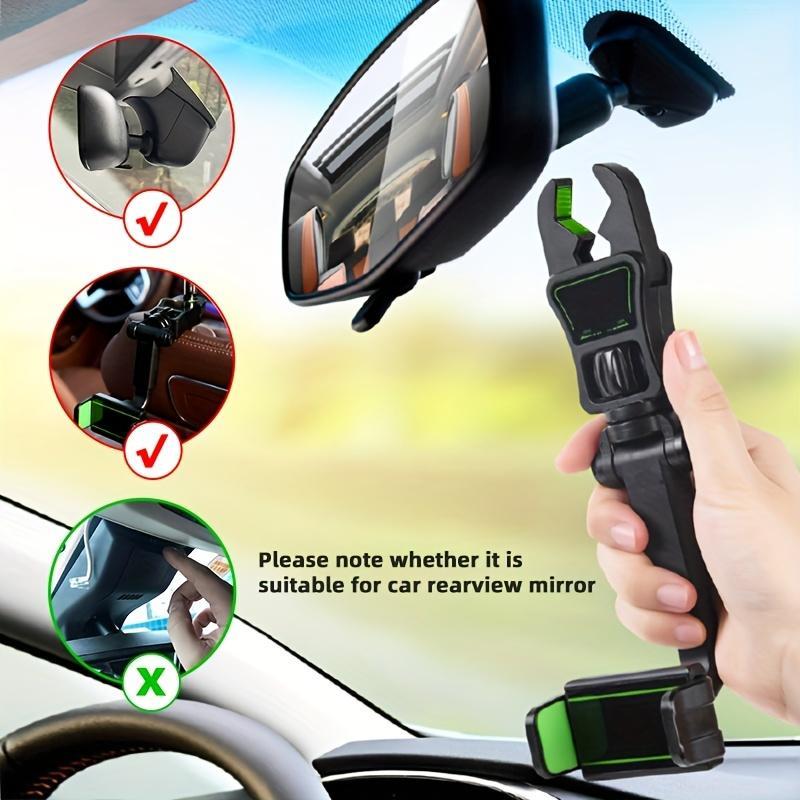 Product Introduction of Car Seat Back Phone Holder, Adjustable Auto Rear View Mirror Navigation Bracket, Car Seat Headrest Mounting Bracket, Perfect Phone Stand Fit for Most Smartphones 10
