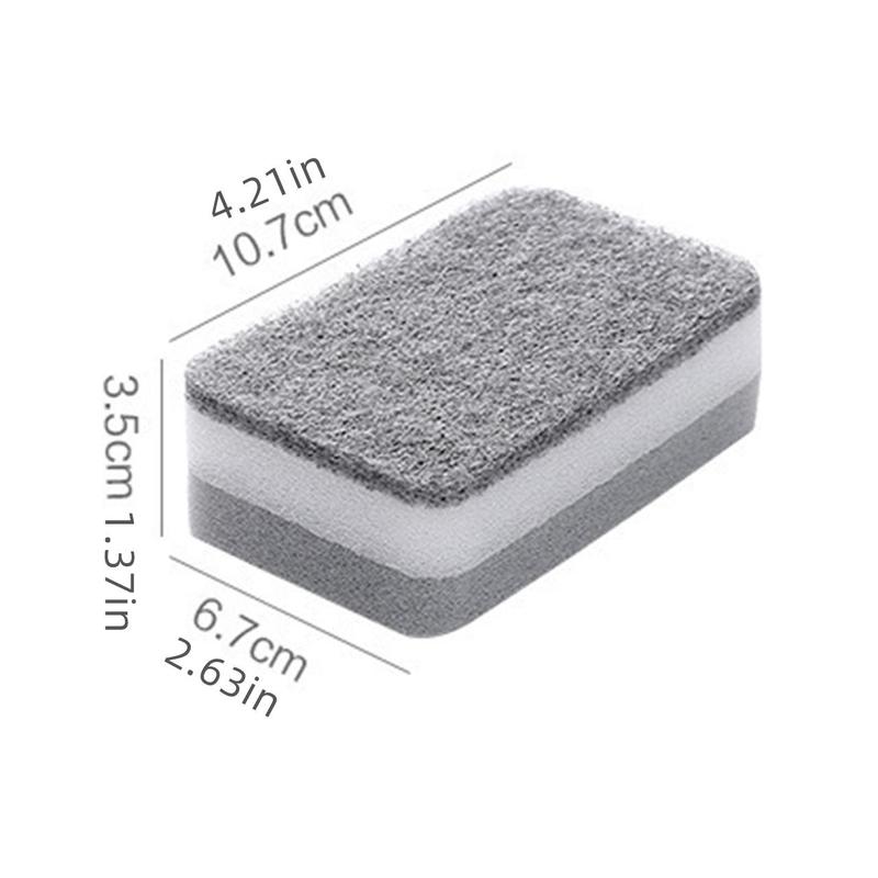 Household Bundle, 5pcs/Set Kitchen Cleaning Sponge, Double Sided Anti-Scratch Dish Wash Sponge, Cleaning Pad for Kitchen Plate Pot Bowl Bottle 6