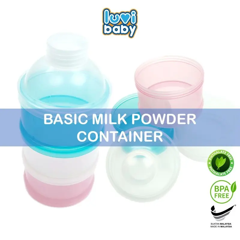 Milk Powder Basic 3 Layer Container Baby Food Container 3 Layer Bekas Simpanan Makanan Susu Bayi