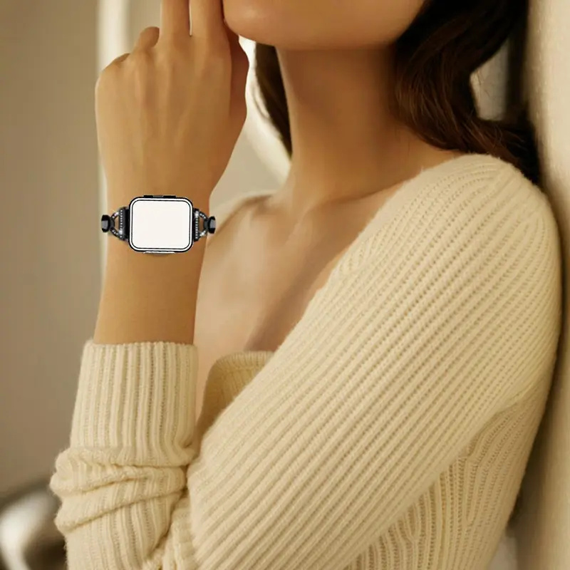 Fashionable Watch Band (Band Only), Stainless Steel Replacement Watch Band for iWatch Series SE Series 10 9 8 7 Ultra 6 5 4 3 2 1, Smart Watch Accessories 7