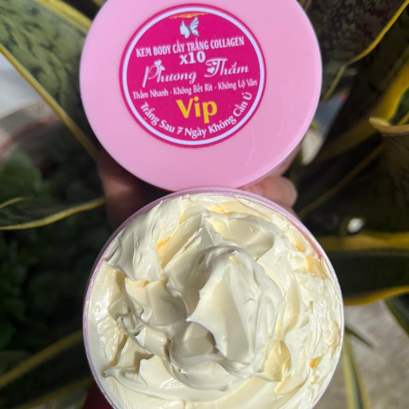 KEM  BODY CẤY TRẮNG COLLAGEN x10  (500g Làm Đẹp Da Dưỡng Body PHƯƠNG THẮM KEM TRỘN BODY