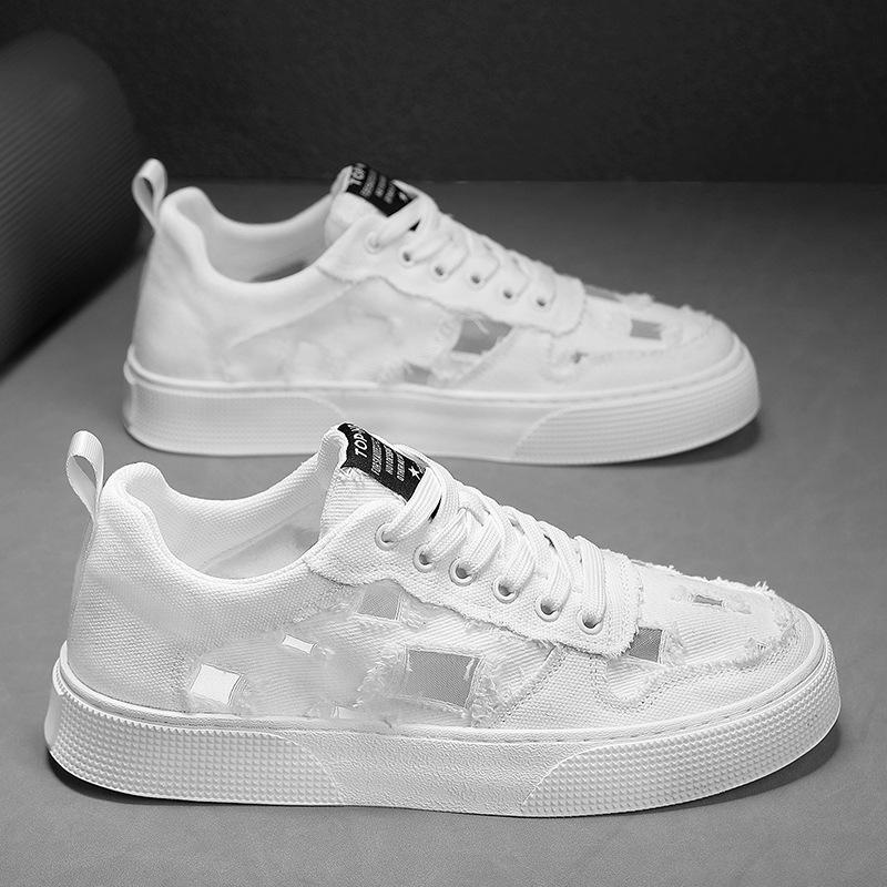 Giày thể thao nam, vải thoáng khí, đế caosu Hot Mã 28 Sneaker Shoes Đế Bằng 3