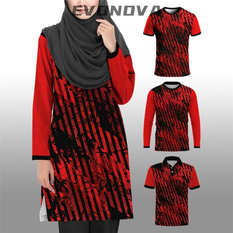 2025 premium cheap Muslim jersey polo tshirt shirts long sleeve microfiber sports free custom name number 0