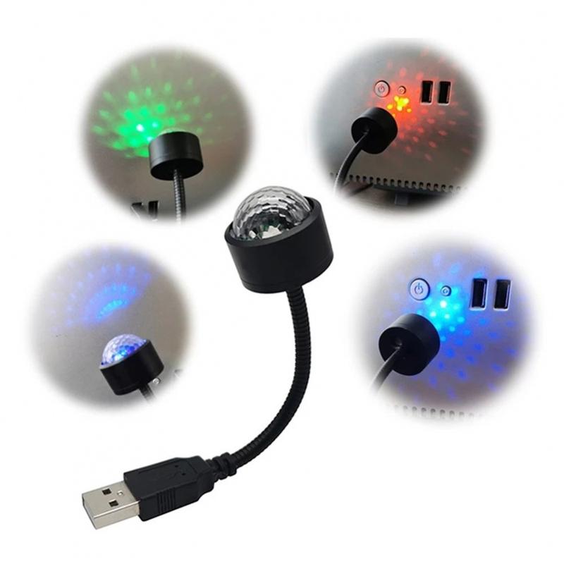 Product Introduction of TOPSCOR Lampu Atmosfir LED USB Warna-Warni Dengan Kontrol Suara Untuk Mobil 4