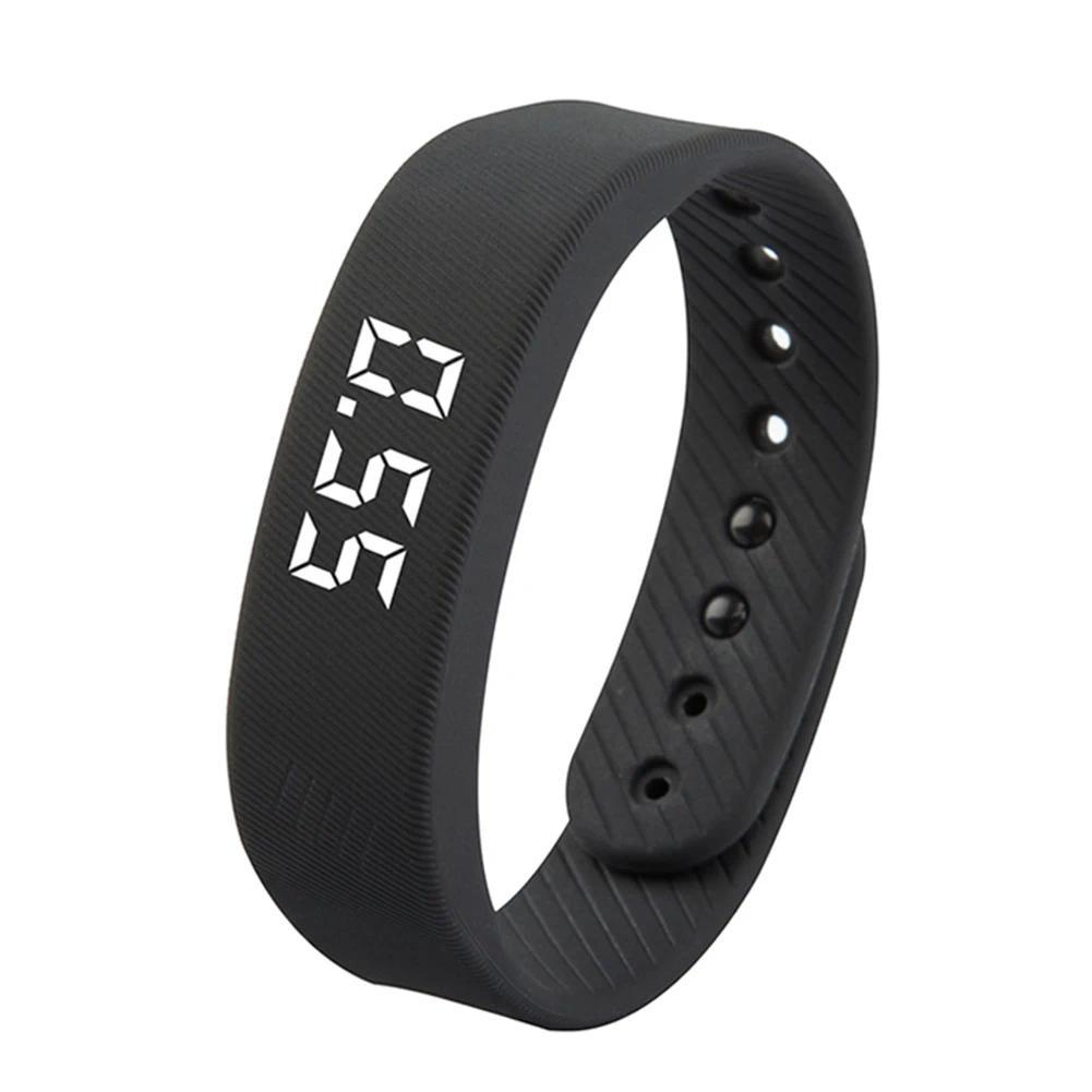LED Digital Smart Bracelet Waterproof Smart Clock Smartband Vibration Alarm Reminder with Running Pedometer Monitor Smart Band
