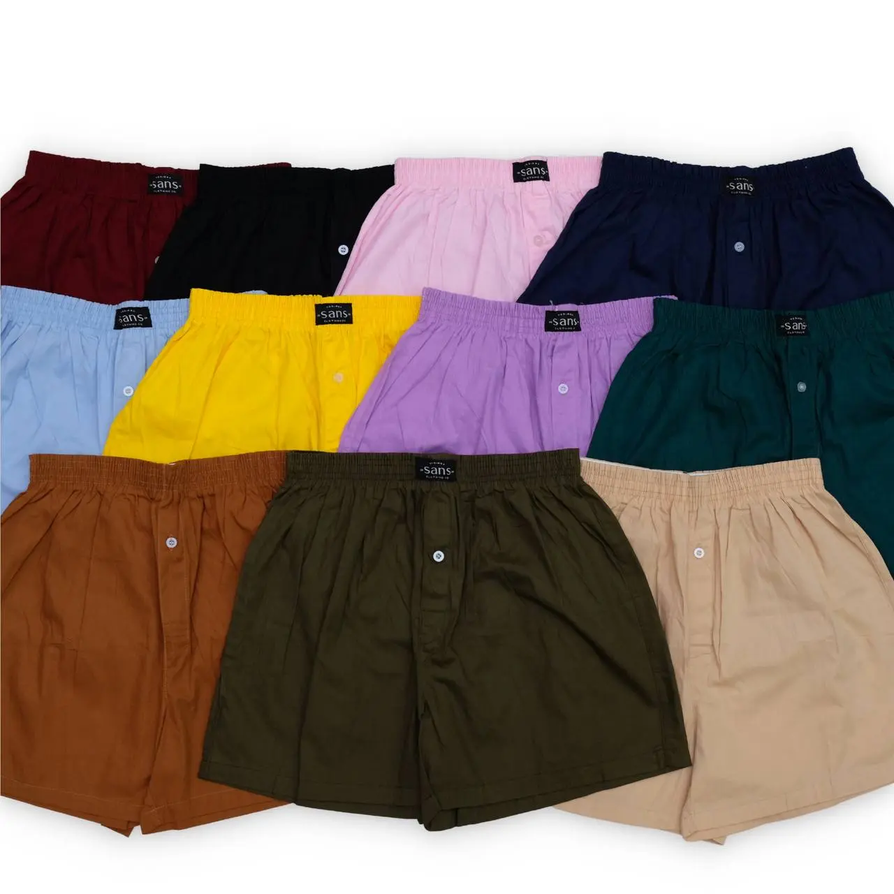 vienta.apparel Celana Boxer Unisex Polos Basic | Celana Santai | Celana Pendek | Boxer