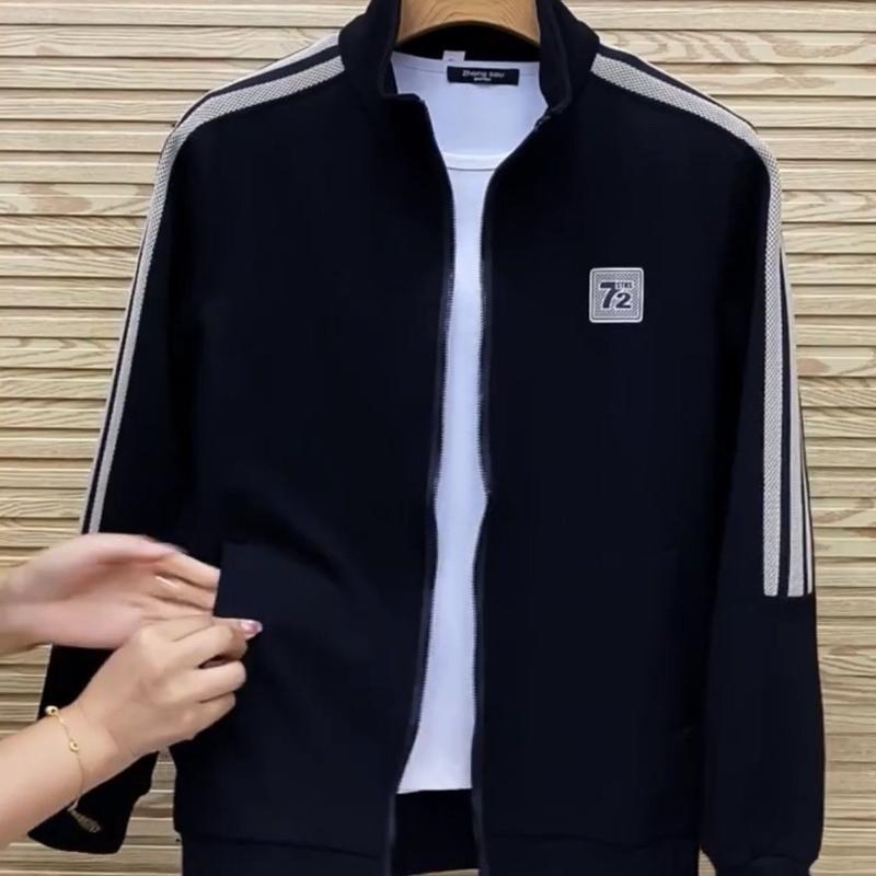 Product Introduction of Bộ Đồ Thể Thao Thường Ngày Cho Nam, Bộ Sưu Tập Xuân Thu 2023, Áo Khoác Có Bo Gấu, Quần Có Bo Gấu, Cổ Chân Đế Quần Dài Tay, Thích Hợp Cho Thể Thao 4