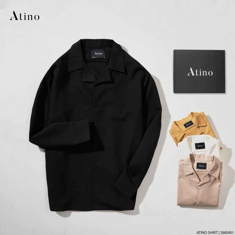 Sơ Mi Dài Tay Nam ATINO Vải Poplin M.4000 Áo Menswear Bi Tre sominam dep áo sơ áo sơ