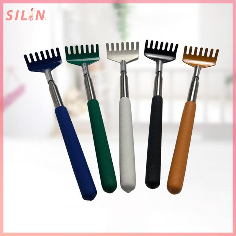 Dụng cụ cào ngứa Có Thể Thu Vào bằng thép, có thể kéo dài, dụng cụ mát xa, dụng cụ cào lưng 4